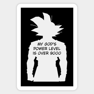 Dragon Ball Z Goku My God's power level is over 9000 Sticker